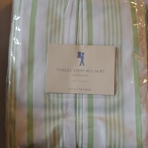 Pottery Barn kids Isabel stripe bed skirt